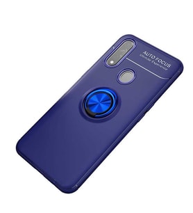 Oppo A31 Kılıf Yüzüklü Magnetli Ravel Case (Mavi)