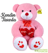 Kendin Tasarla 80 Cm Bobo Pelüş Ayıcık (Pembe)