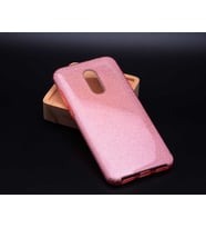 Xiaomi Redmi Note 4X Kılıf Shining Simli Silikon Kılıf (Rose)