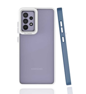 Samsung Galaxy A52 Kılıf Koruyucu Mat Mima Kapak (Lacivert)