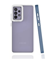 Samsung Galaxy A52 Kılıf Koruyucu Mat Mima Kapak (Lacivert)