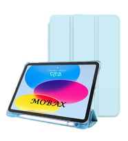 Apple iPad Air 4 10.9 Kılıf TPU Kalem Bölmeli A2072 A2316 A2324 A2325 (Açık Mavi)