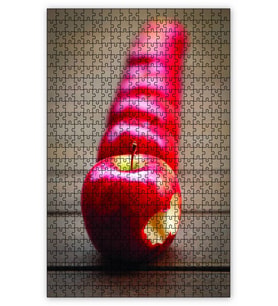 Cakapuzzle Elma Sıralı Puzzle Yapboz MDF (Ahşap) (1000 Parça)