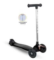 Tois Joy 3 Tekerlekli Yükseklik Ayarlı Scooter (Siyah)