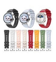 Huawei Watch GT6 / GT5 / GT4 41mm 18mm Kordon Prizma Fluoroelastomer Strap Kauçu (Koyu Yeşil)