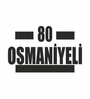 80 Osmaniyeli Araba Sticker siyah 16x9 CM (Siyah)