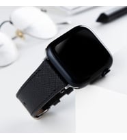 vagave Apple Watch 42mm 44mm 45mm 49mm 3 4 5 6 Se 7 8 9 Ultra Ultra 2 Deri Kordon İsme Özel (Siyah)