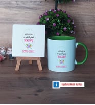 Doğum Günü Hediyesi Dekoratif Taş, Kupa Bardak Kırmızı Hediye (Model 13)