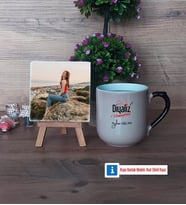 Diyaliz Hemşiresi Fotoğraflı Dekoratif Taş, Kupa Bardak Beyaz Hediye Tıp Bayramı Hediyesi Hemşireler Günü Hediyesi (Model 10)