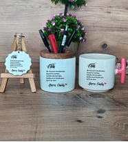 Ablaya Hediye Sepeti Kupa Bardak T Kulplu, Kalemlik ve Anahtarlık Ablaya Doğum Günü Hediyesi (Model 4)