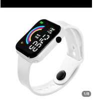 Beyaz Su Geçirmez Apple Watch Saat (AKILLI SAAT DEĞİLDİR) (Beyaz)