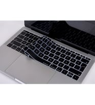 Laptop MacBook Pro Klavye Koruyucu 13inc A1708 12inc A1534 Uyumlu Türkçe Baskılı (Siyah)