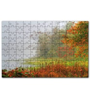 Cakapuzzle Sisli Ormanda Sonbahar Renkleri ve Göl Puzzle Yapboz MDF (Ahşap) (500 Parça)