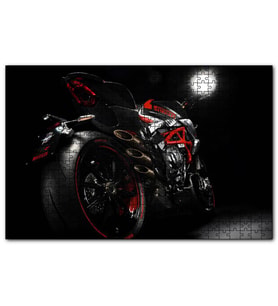 Cakapuzzle MV Agusta Brutale 800 RR Arka Görünüş  Puzzle Yapboz MDF (Ahşap) (255 Parça)