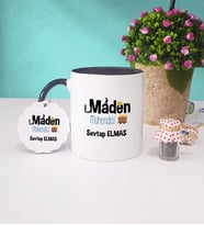 Maden Mühendisi Kupa Bardak ve Anahtarlık (Siyah)
