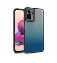 Xiaomi Poco M5S Kılıf Case, Kamera Lens Korumalı Elektroplatin Kaplama Sert PC Koruyucu Colourful Platinum Serisi (Siyah)