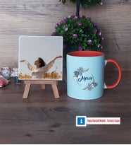İsme Özel Doğum Günü Hediyesi Fotoğraflı Dekoratif Taş, Kupa Bardak Beyaz Hediye (Model 13)