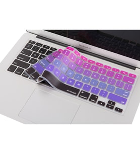 Laptop MacBook Air Pro Klavye Koruyucu 13-15-17inc Amerika İngilizce A1466 Ombre (Pembe-Mavi)