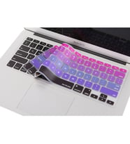 Laptop MacBook Air Pro Klavye Koruyucu 13-15-17inc Amerika İngilizce A1466 Ombre (Pembe-Mavi)
