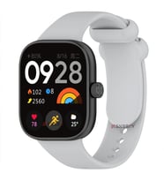 Xiaomi Redmi Watch 4 Uyumlu Purelux Soft Yumuşak Silikon Kordon (Gri)