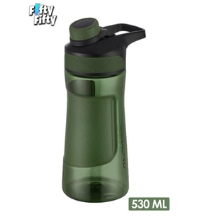 Uzspace Manyetik Kapaklı 530 ml Silikon Gövde Tritan Su Matarası (Yeşil)