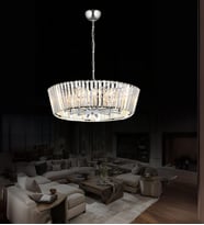 Serenne 50'lık Taşlı Avize Kristal Taşlı Aydınlatma (Krom)