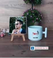 Savcı Fotoğraflı Dekoratif Taş, Kupa Bardak Beyaz Hediye (Model 12)