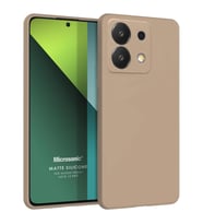 Microsonic Matte Silicone Xiaomi Poco X6 5G Kılıf Siyah (Gold)