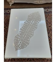 RUNNER//MASA ÖRTÜSÜ/S.DERİ/5PARÇA(4 PARÇALI KAHVE SUNUMLUĞU HEDİYE) (Krem)