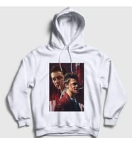 Presmono Unisex Beyaz Tyler Film Dövüş Kulübü Fight Club Kapüşonlu Sweatshirt 245009tt (Beyaz)