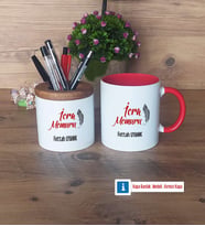 İcra Memuru Kalemlik, Kupa Bardak T Kişiye Özel Hediye (Model 5)