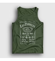 Presmono Unisex Sarı Old Led Zeppelin Atlet 96410tt (Haki)