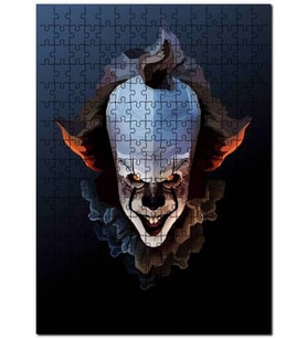 Cakapuzzle Pennywise Cadılar Bayramı Görseli Puzzle Yapboz MDF (Ahşap) (500 Parça)