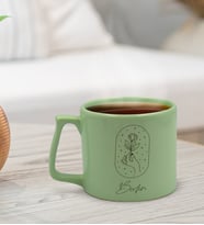 BK Gift Kişiye Özel İsimli Pastel Yeşil Middle Kupa Bardak, Arkadaşa Hediye, Ev Hediyesi, Doğum Günü Hediyesi, Ofis Hediyesi (Model 9)