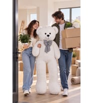 Pandamkee 140 Cm Sevgiliye Özel Hediyelik Ayı (Beyaz)