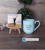 Uçak Mühendisi Fotoğraflı Dekoratif Taş, Kupa Bardak Beyaz Hediye (Model 5)