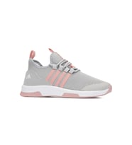 Günlük Kadın - Erkek Sneaker Triko Bağcıklı Yürüyüş Esnek Spor Ayakkabı 249 (Buz - Pembe)