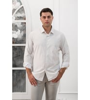 Advante Ekoseli Slimfit Uzun Kollu Erkek Gömlek (Kahverengi)
