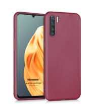 Microsonic Matte Silicone Oppo A91 Kılıf (Mor)