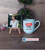 Hukuk Okuduğumu Söylemiş Miydim Fotoğraflı Dekoratif Taş, Kupa Bardak Beyaz Hediye (Model 5)