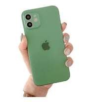 Uyumlu Model Apple iPhone 12 Mini Kılıf Ultra İnce Hayalet Sert Kapak (Yeşil)