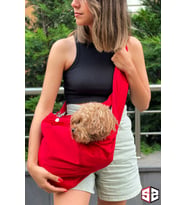 Köpek Taşıma Çantası 5 Renk Seçeneği Ile ! - Anne Kucağı  (Kırmızı)