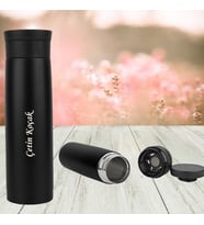 Kişiye Özel İsminizin Yazdığı 500 ML Termos (Siyah)