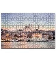 Cakapuzzle Haliçte Vapurlar ve Arkada Camiler  Puzzle Yapboz MDF (Ahşap) (255 Parça)
