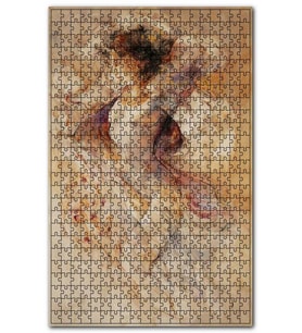 Cakapuzzle Çizim Çıplak Kadın Figürü Görseli Puzzle Yapboz MDF (Ahşap) (1000 Parça)