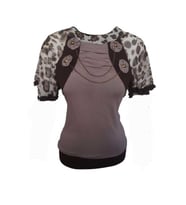Pink Dream Fashion Kadın Penye Bluz P-01195 - Açık Kahverengi - M (Vizon)