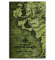Cakapuzzle Yüzüklerin Efendisi Harita Puzzle Yapboz MDF (Ahşap) (255 Parça)