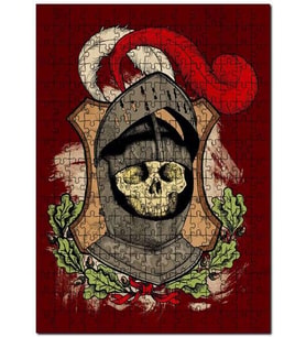 Cakapuzzle İlütirasyon Miferli İskelet Puzzle Yapboz MDF (Ahşap) (500 Parça)