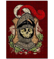 Cakapuzzle İlütirasyon Miferli İskelet Puzzle Yapboz MDF (Ahşap) (500 Parça)