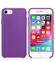 Microsonic Apple iPhone SE 2020 Kılıf Liquid Lansman Silikon (Mor)